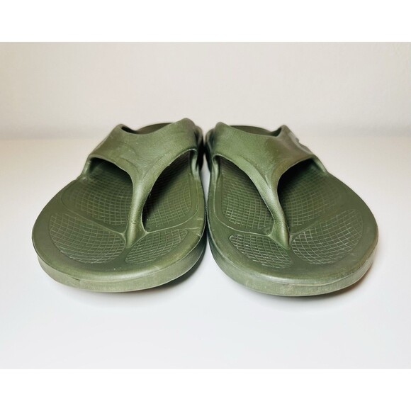OOFOS Original Forest Green Flip Flop Thong Sandals Unisex Men 13 Women 15 EU 46 - Picture 5 of 11